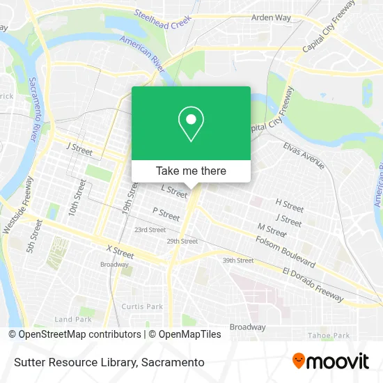 Sutter Resource Library map