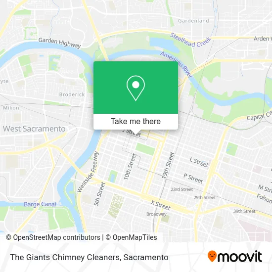 The Giants Chimney Cleaners map