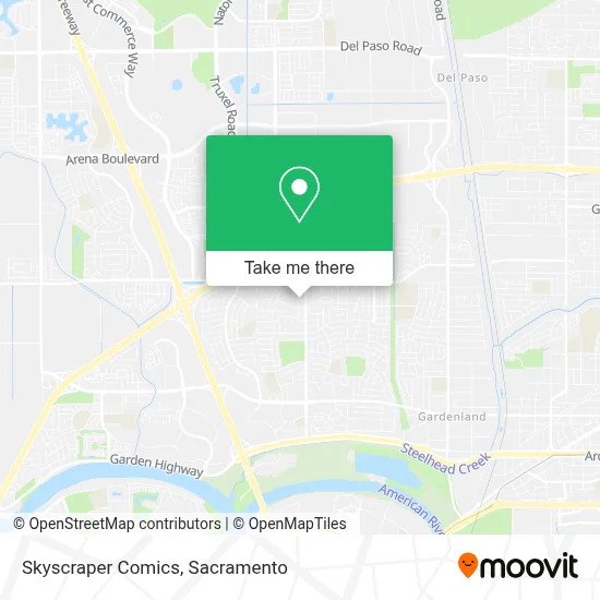 Skyscraper Comics map