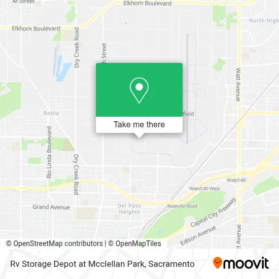 Rv Storage Depot at Mcclellan Park map
