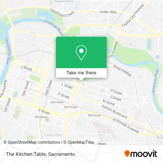 The Kitchen Table map