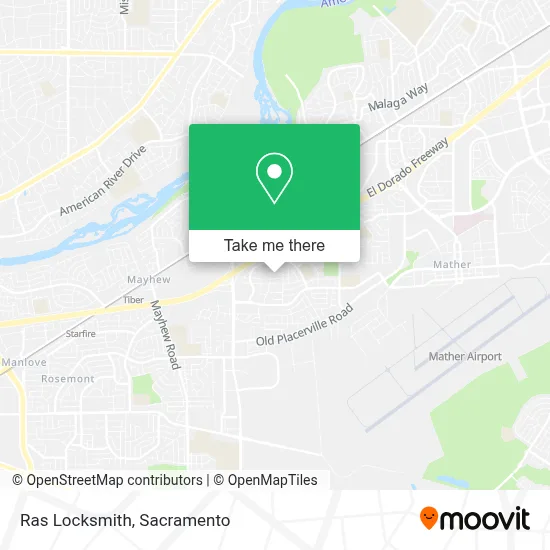 Ras Locksmith map