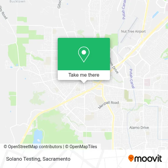 Solano Testing map