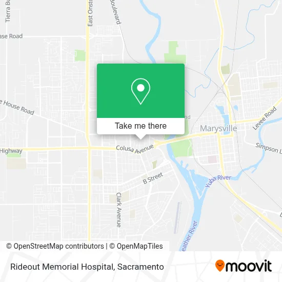 Rideout Memorial Hospital map
