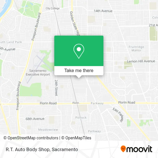 R.T. Auto Body Shop map