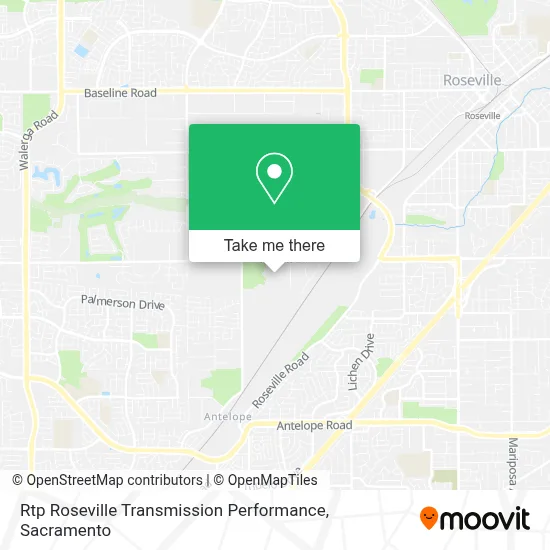 Rtp Roseville Transmission Performance map