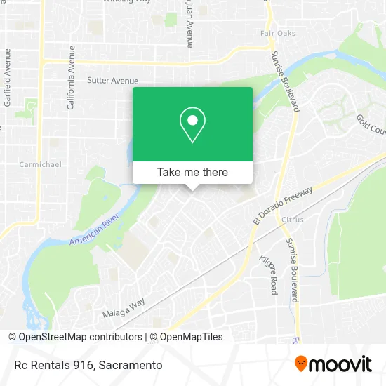 Rc Rentals 916 map