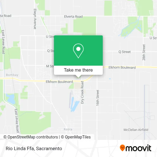 Rio Linda Ffa map