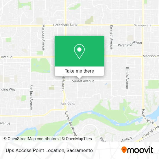 Ups Access Point Location map