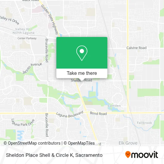 Sheldon Place Shell & Circle K map
