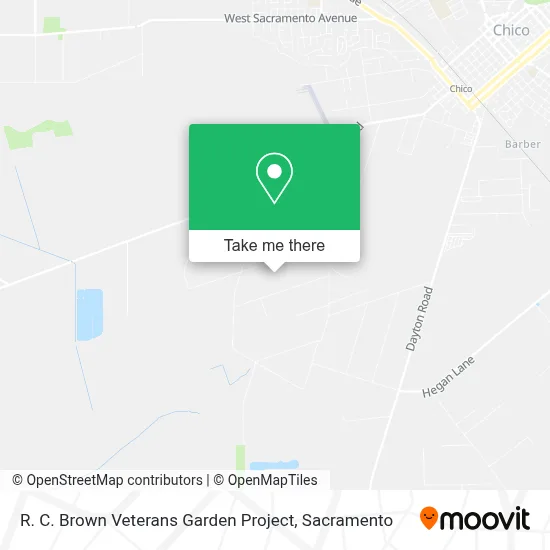 R. C. Brown Veterans Garden Project map