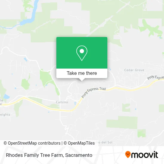 Rhodes Family Tree Farm map