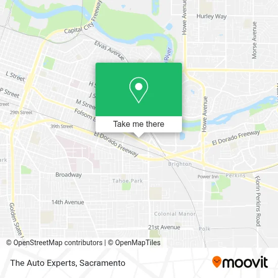 The Auto Experts map
