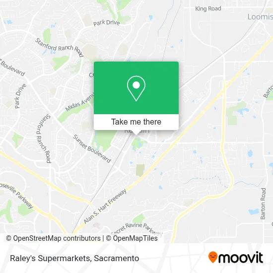 Raley's Supermarkets map