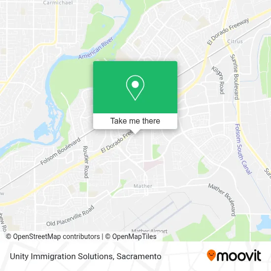 Unity Immigration Solutions map