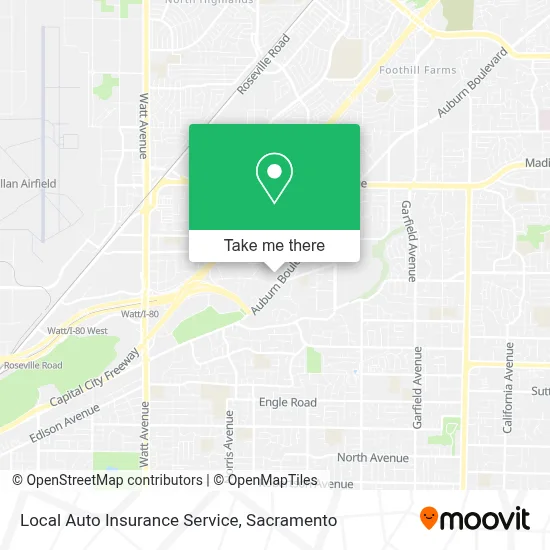 Local Auto Insurance Service map