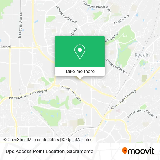 Ups Access Point Location map