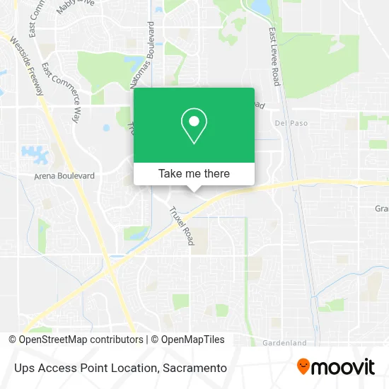 Ups Access Point Location map