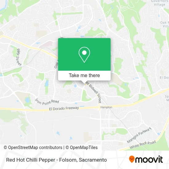 Red Hot Chilli Pepper - Folsom map