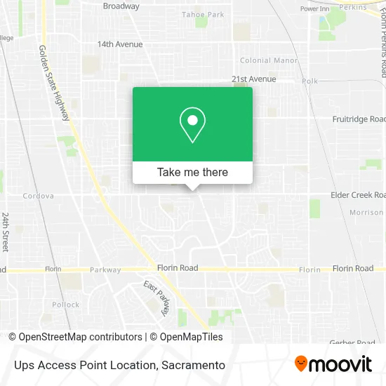 Ups Access Point Location map