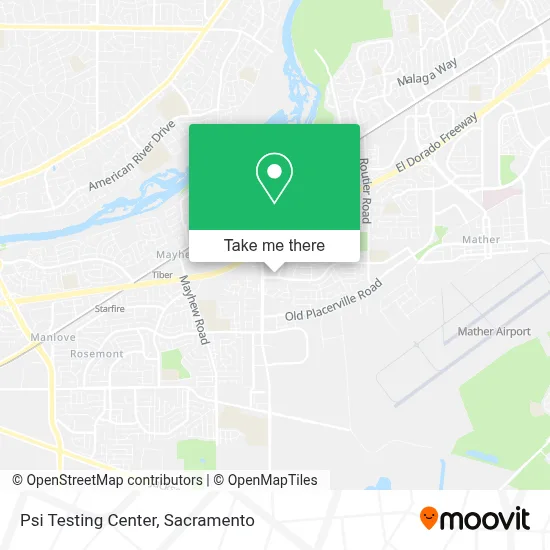 Psi Testing Center map
