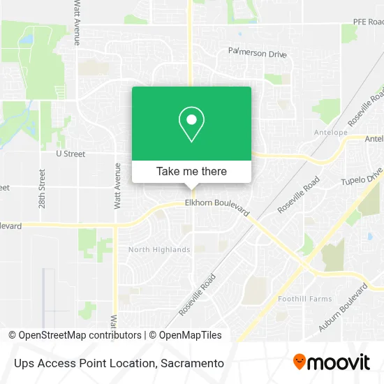 Ups Access Point Location map