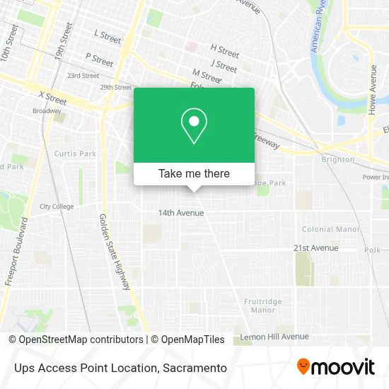 Ups Access Point Location map
