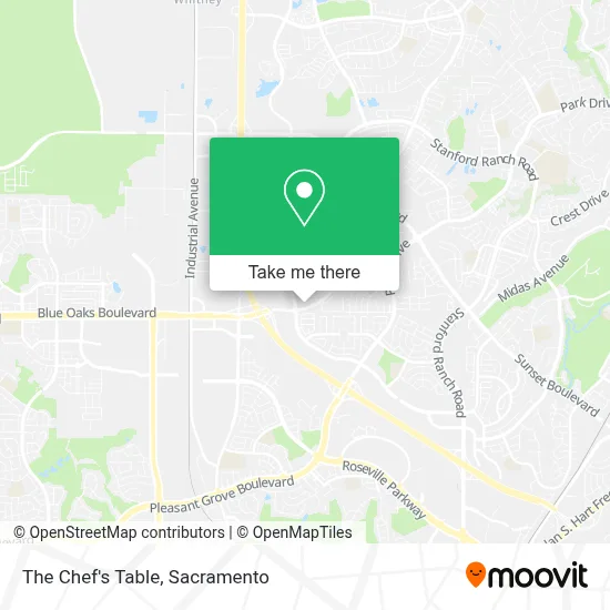 The Chef's Table map