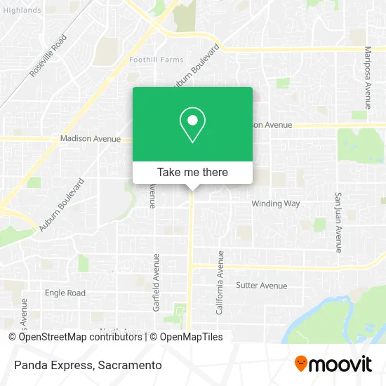 Panda Express map