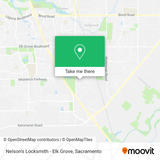Nelson's Locksmith - Elk Grove map