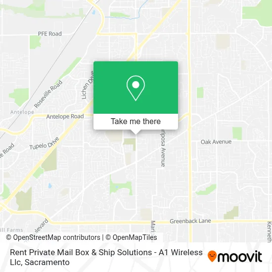 Rent Private Mail Box & Ship Solutions - A1 Wireless Llc map