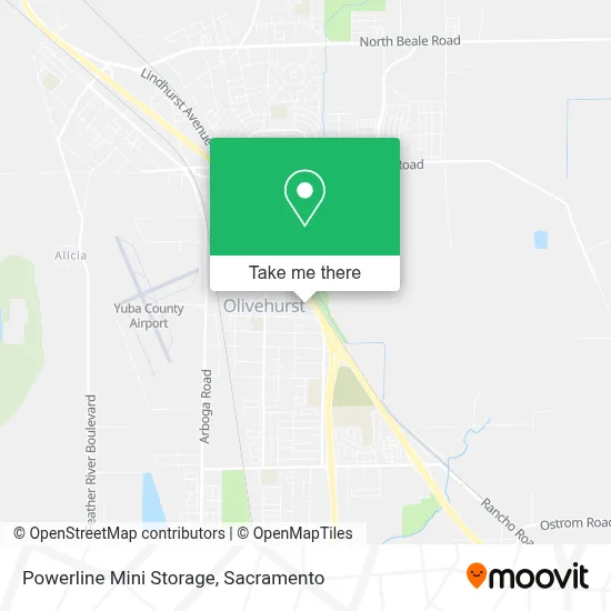 Powerline Mini Storage map