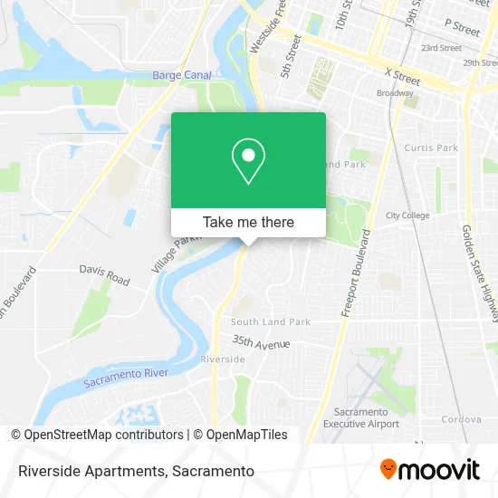Riverside Apartments map