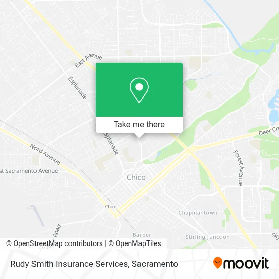 Rudy Smith Insurance Services map