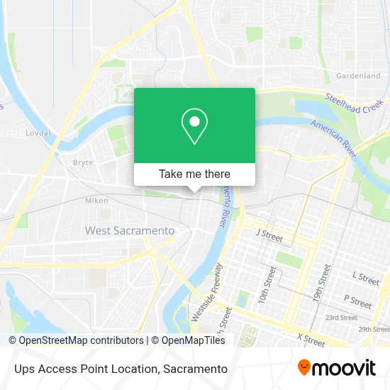 Ups Access Point Location map