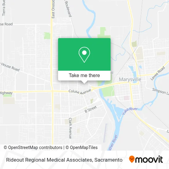 Rideout Regional Medical Associates map