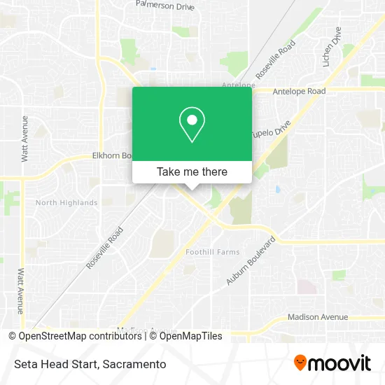 Seta Head Start map
