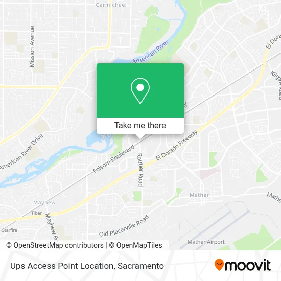 Ups Access Point Location map