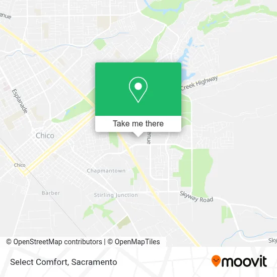 Select Comfort map