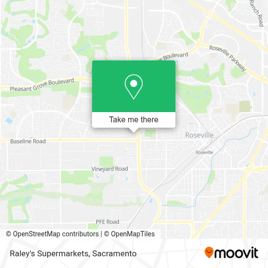 Raley's Supermarkets map