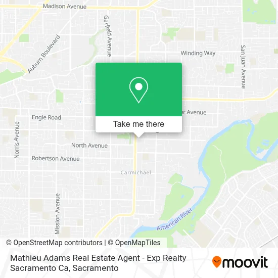 Mathieu Adams Real Estate Agent - Exp Realty Sacramento Ca map
