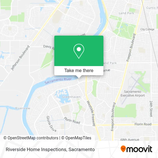 Riverside Home Inspections map