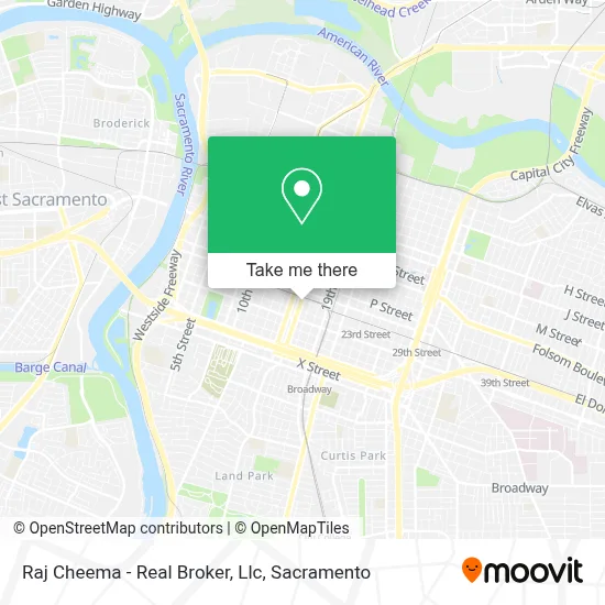 Raj Cheema - Real Broker, Llc map