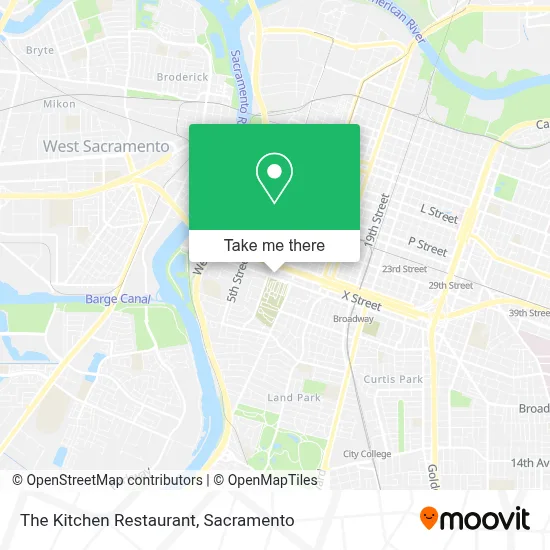 The Kitchen Restaurant map