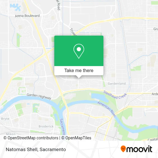 Natomas Shell map