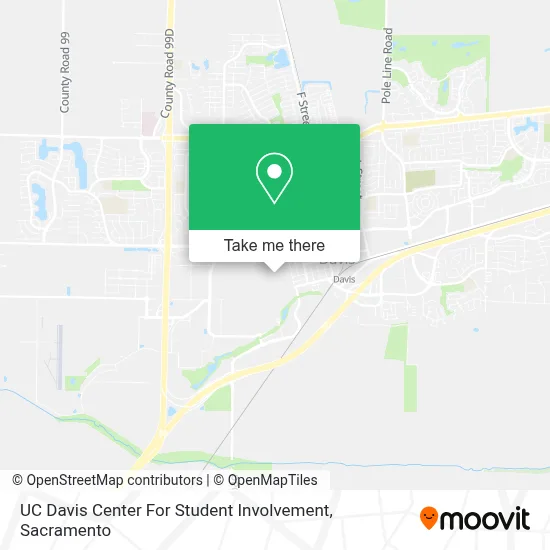 UC Davis Center For Student Involvement map