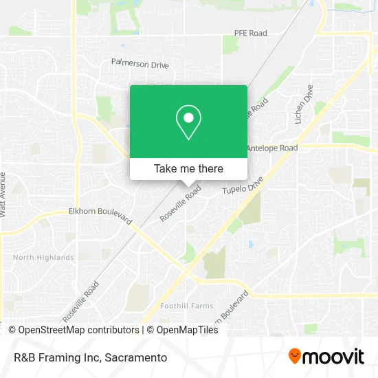 R&B Framing Inc map