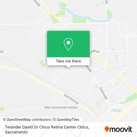 Telander David Dr Chico Retina Center Chico map