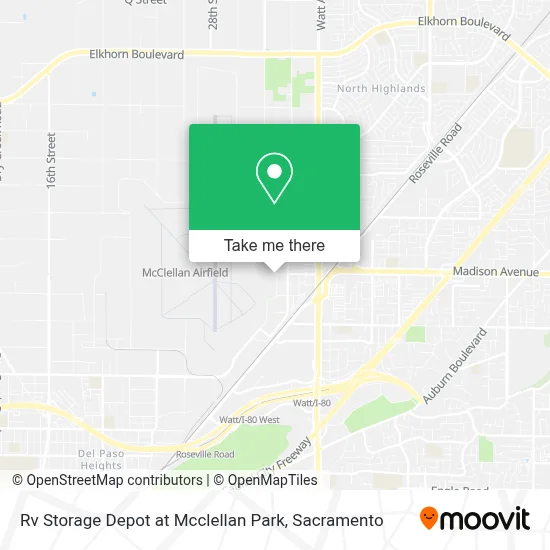 Rv Storage Depot at Mcclellan Park map