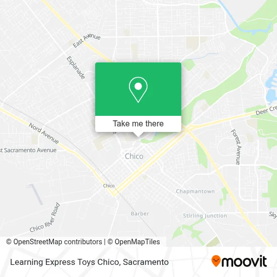 Learning Express Toys Chico map